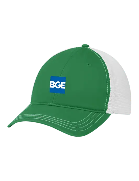 Richardson 111 Garment Washed Trucker Cap Kelly w/White Mesh w/BGE Logo
