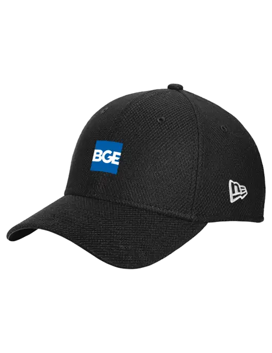 New Era Diamond Era Black Stretch Cap w/BGE Logo