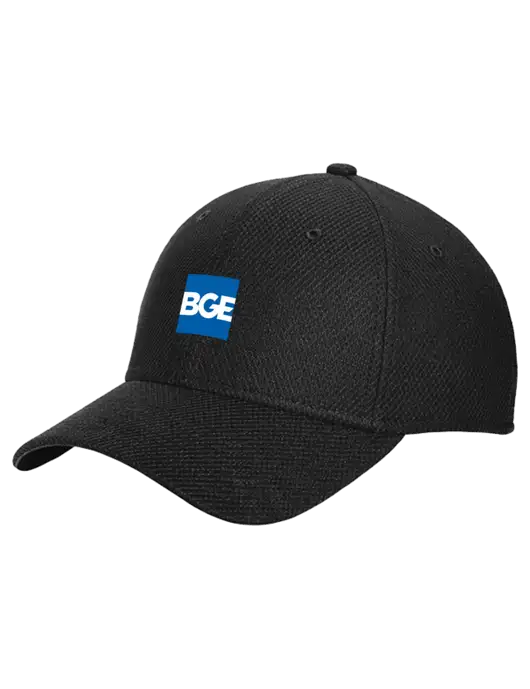 New Era Diamond Era Black Stretch Cap w/BGE Logo