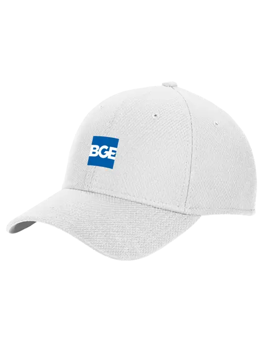New Era Diamond Era White Stretch Cap w/BGE Logo