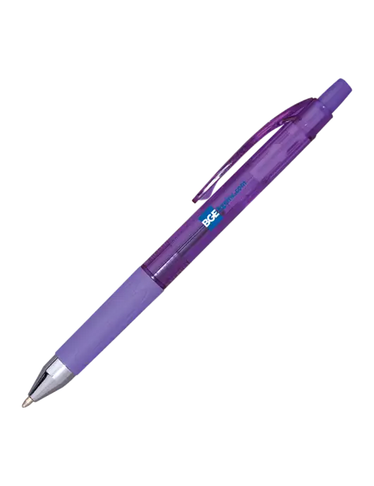 Translucent Purple Tint Pen - Purple Ink w/BGE URL Logo