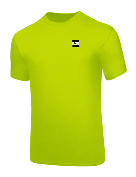 Safety Green PosiCharge Competitor Tee w/BGE Logo