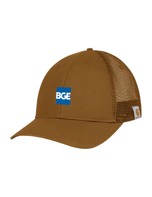 Carhartt Light Brown Canvas Trucker Cap w/BGE Logo