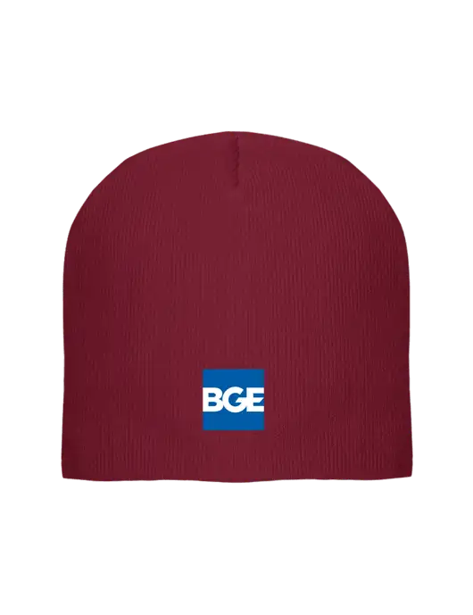 Solid Cardinal Element Knit Beanie w/BGE Logo