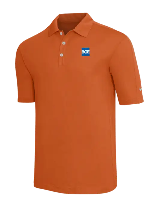 Nike Orange Tech Sport Dri-FIT Polo w/BGE Logo