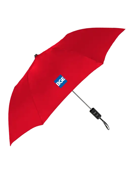 Red 42" Folding Umbrella  w/BGE Logo