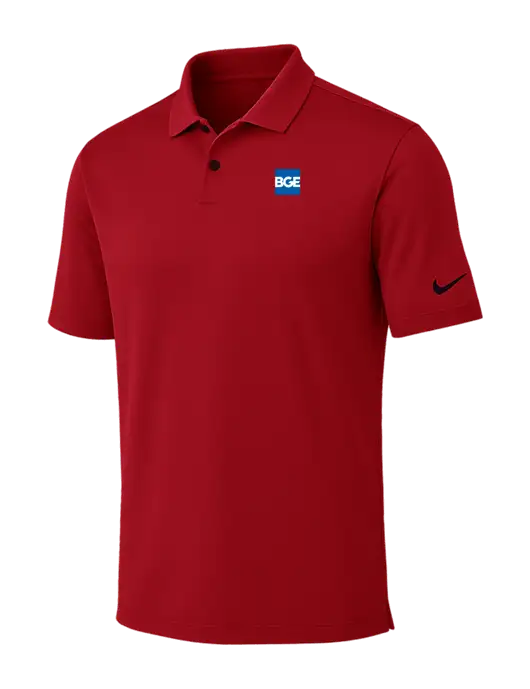 Nike Red Dri-FIT Vapor Polo w/BGE Logo