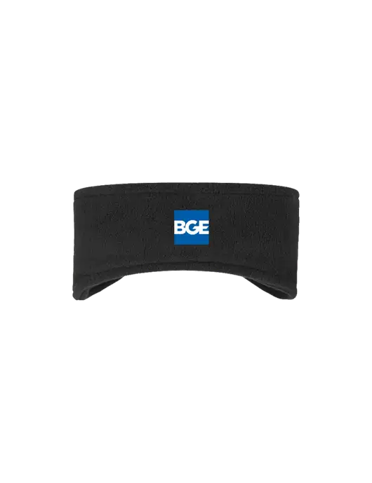Black Stretch Fleece Headband w/BGE Logo