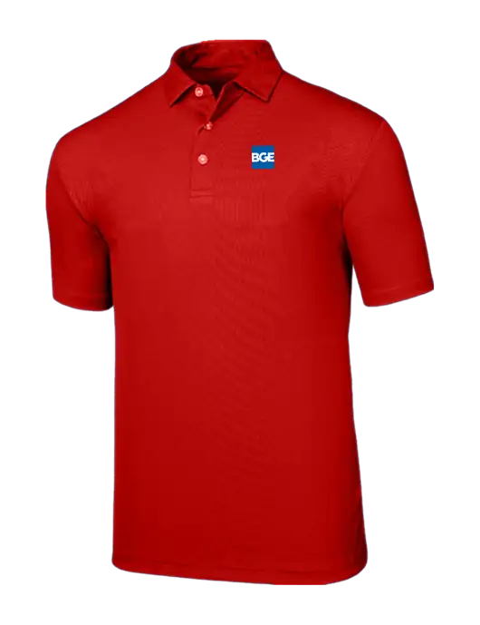 Callaway Birdseye Red Polo w/BGE Logo