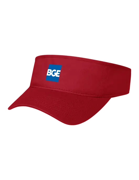Red Cap Visor w/BGE Logo