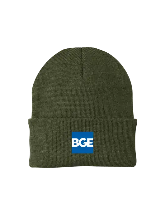 Dark Olive Green Knit Cap w/BGE Logo