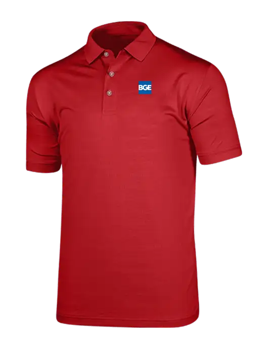 Callaway Vibrant Red Ventilated Polo w/BGE Logo