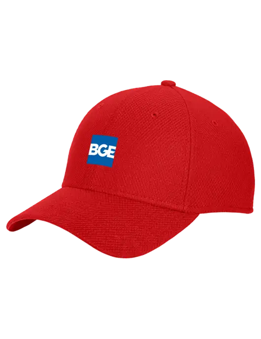 New Era Diamond Era Red Stretch Cap w/BGE Logo