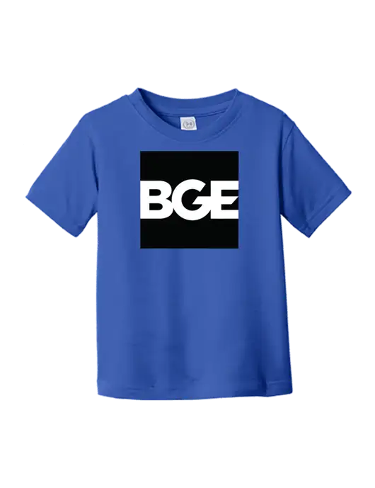 Rabbit Skins Royal Toddler Fine Jersey Tee w/BGE Logo