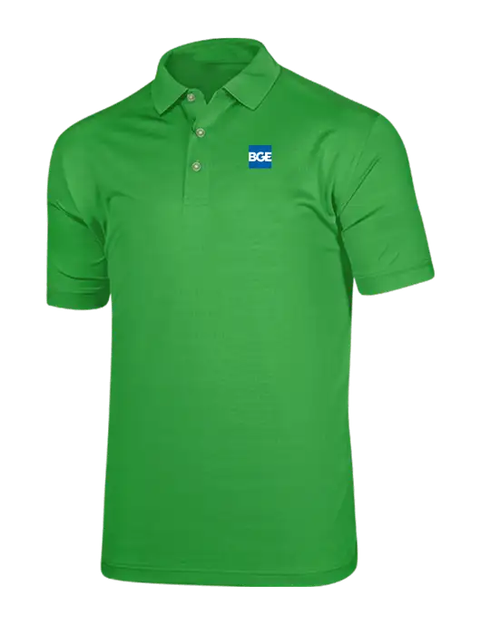 Callaway Vibrant Kelly Green Ventilated Polo w/BGE Logo
