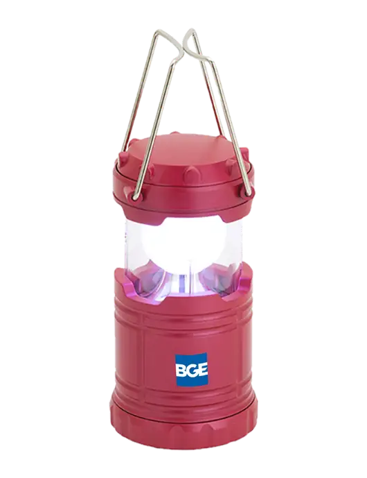 Red Mini Retro Lantern w/BGE Logo