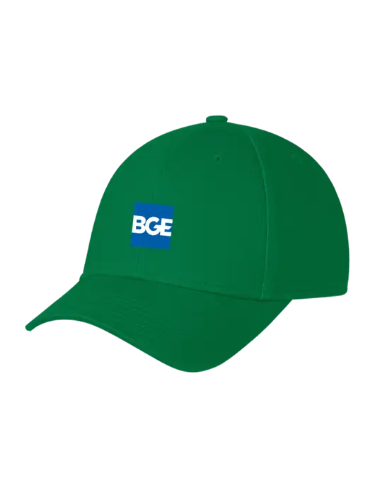 Kelly Green Structured Cap Hook & Loop w/BGE Logo