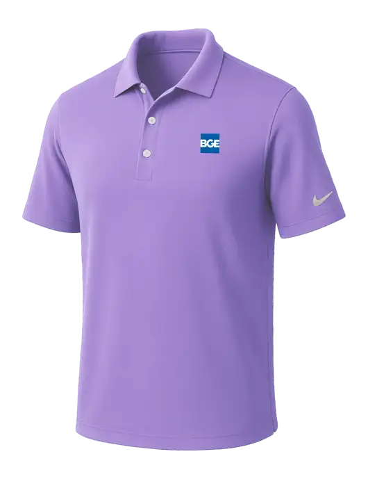 NIKE Light Purple Dri-Fit Micro Pique Polo w/BGE Logo