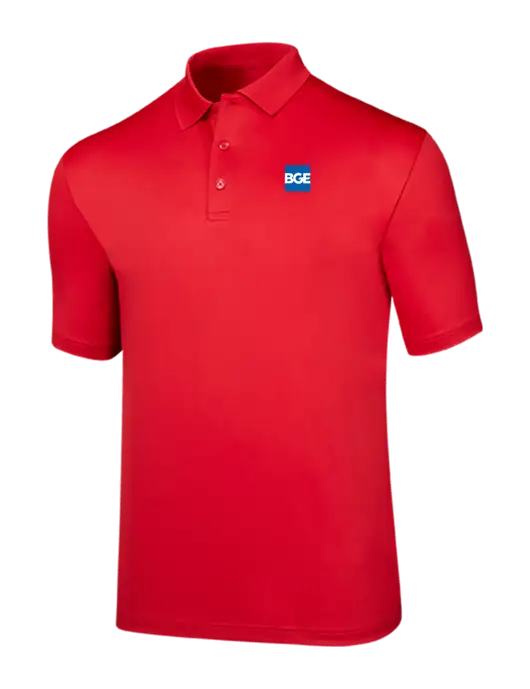 Callaway Opti-Dri Red Chev Polo w/BGE Logo