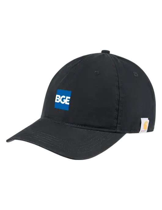 Carhartt Black Cotton Canvas Cap w/BGE Logo