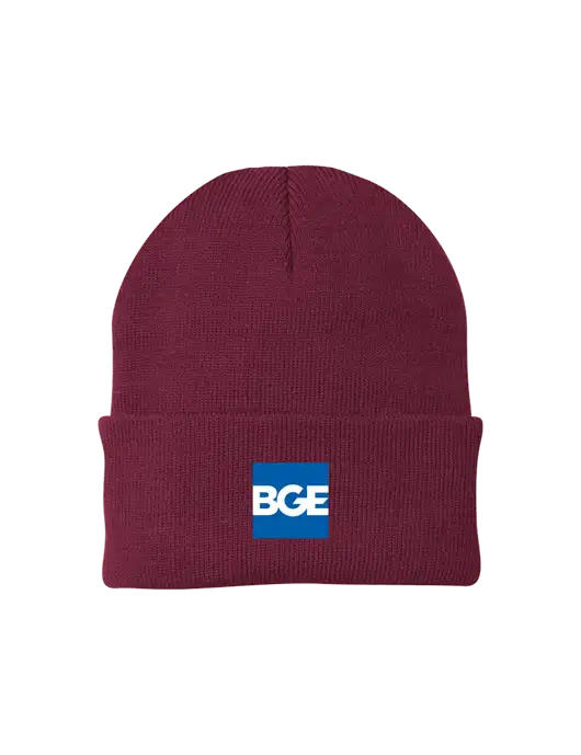 Maroon Knit Cap w/BGE Logo