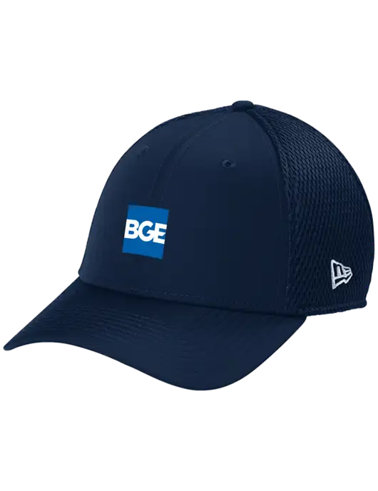 New Era 39THIRTY Performance Stretch Dark Navy Mesh Cap w/BGE Logo