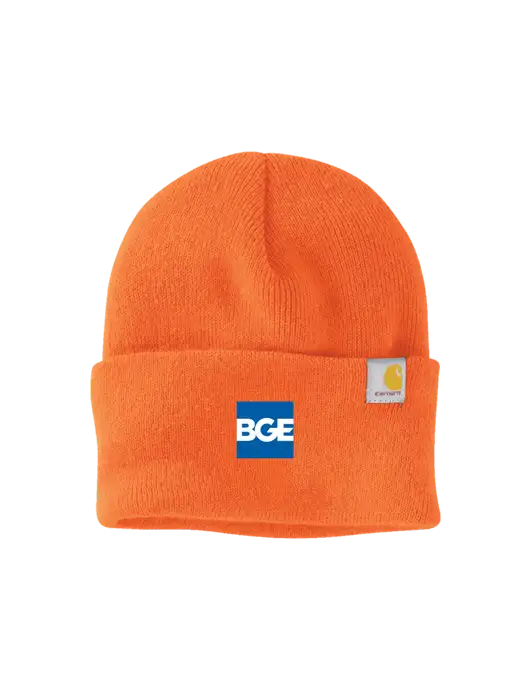 Carhartt Orange Watch Cap 2.0 w/BGE Logo