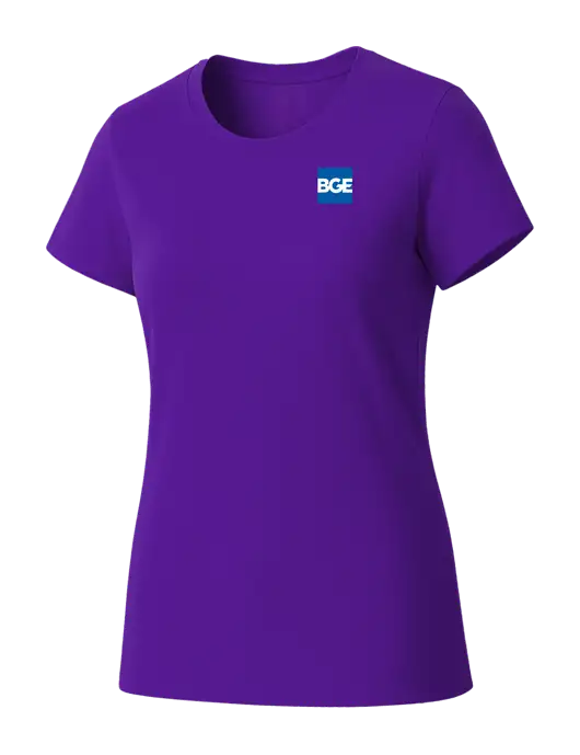 Womens Seriously Soft Purple T-Shirt w/BGE Logo