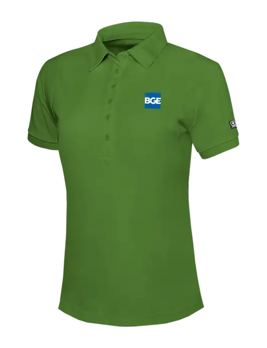 OGIO Womens Dark Kelly Green Jewel Polo w/BGE Logo