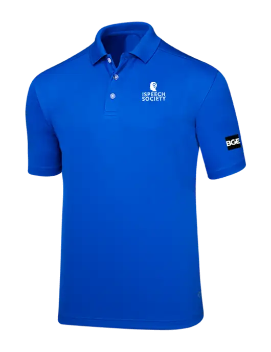 Callaway Core Royal Blue Performance Polo w/The Speech Society Logo, BGE Logo